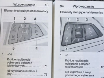 Opel MOKKA Руководство пользователя на польском языке + телефон Navi 950 CD 600 450 400