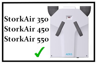 Фильтры для рекуператора Storkair Comfoair 350/450/550, Комплект G4+F7, 2 шт.