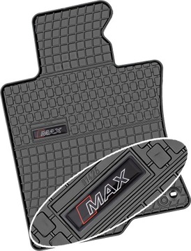 Wycieraczki gumowe do samochodu PRISMAT KIEROWCA + EMBLEMAT MAX