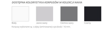 Navia 6 Кухонная мебель Матовый каркас Глянцевая поверхность