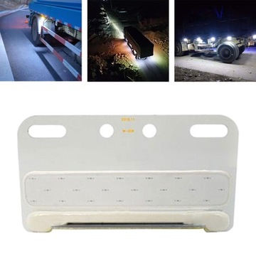 Основание из сплава со светодиодным боковым маркером 24 В. Простая установка. Автоматический эффект синего света