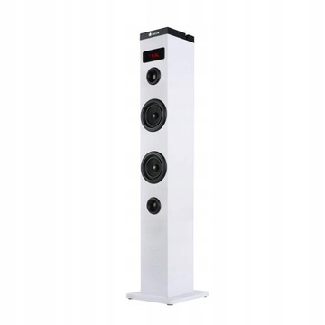 White wieża dźwiękowa Bluetooth 50W USB FM AUX