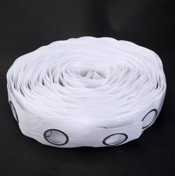 ЛЕНТА ЖЕСТКАЯ С ЛЮСНЯМИ для штор шириной 8см.