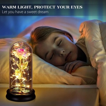 IDEALNY PREZENT WALENTYNKOWY WIECZNA RÓŻA + GRATIS