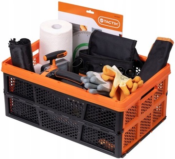 Пластиковый складной ящик 32л VP корзина TACTIX