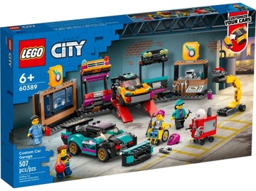 LEGO CITY WARSZTAT TUNINGOWANIA SAMOCHODÓW 60389 TUNING SAMOCHODY MECHANIK