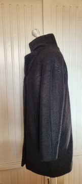 DIVIDED (H&M) kurtka płaszcz czarna wełna r 38