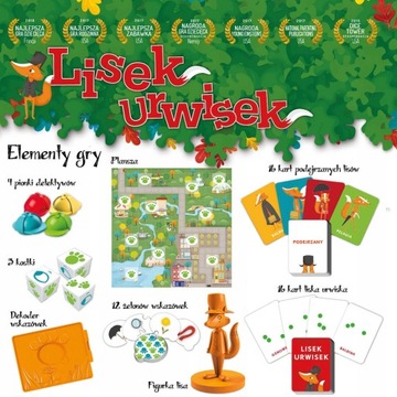 ЛИСЕК УРВИСЕК СЕМЕЙНАЯ НАСТОЛЬНАЯ ИГРА ДЛЯ ДЕТЕЙ