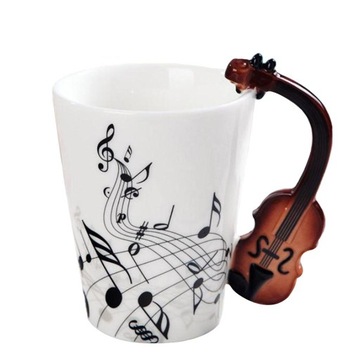 Kubek ceramiczny o pojemności 400 ml Instrumenty muzyczne Skrzypce A