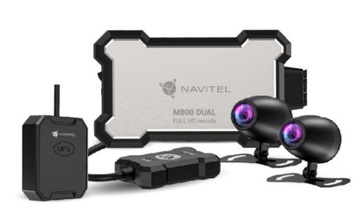 Wideorejestrator motocyklowy NAVITEL M800 DUAL Przód Tył GPS Wifi Pilot