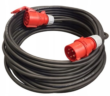 Przewód siłowy OW 5x2,5 32A kabel 30m tynkarski