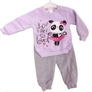 DRES DWUCZĘŚCIOWY BLUZA SPODNIE ocieplany 74
