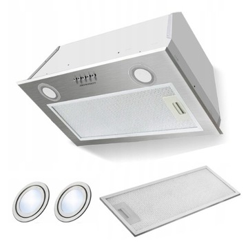OKAP KUCHENNY PODSZAFKOWY 60 CM cm POCHŁANIACZ KUCHENNY INOX BERDSEN BE-50