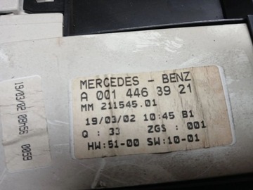 MERCEDES VITO W638 PŘÍSTROJOVÁ DESKA