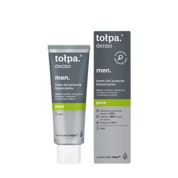 Lekki krem-żel przeciw błyszczeniu matujący dla mężczyzn TOŁPA pure 40 ml