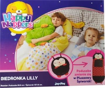 Śpiwór dla Dzieci Poduszka BIEDRONKA NAPPERS 2w1