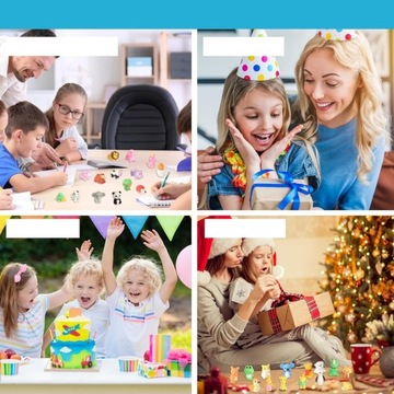 НАБОР ИЗ 35 ЛАСТИКОВ В ФОРМЕ ЖИВОТНЫХ КАРАНДАШНЫХ ЛАСТИКОВ ПОДАРОК ​​РЕБЕНКУ