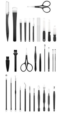 МЕГА НАБОР МАНИКЮРА/ПЕДИКЮРА/Лицо Аксессуары для ногтей 40 шт. Pa40c