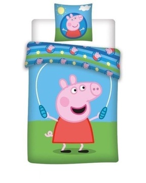 POŚCIEL LICENCYJNA 160x200cm 100% BAWEŁNIANA PEP_01 świnka peppa