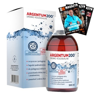 AURA ARGENTUM200 SREBRO KOLOIDALNE 25ppm 500 ml