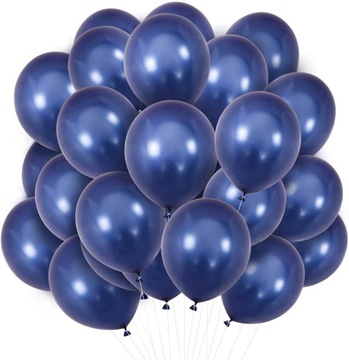 Balony granatowe DUŻE c. niebieskie pastel 50 szt.
