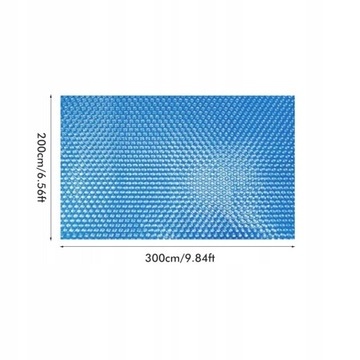 ПУЗЫРЬКОВАЯ ФОЛЬГА ДЛЯ БАССЕЙНА 300X200 СМ СНИЖАЕТ ПАР.