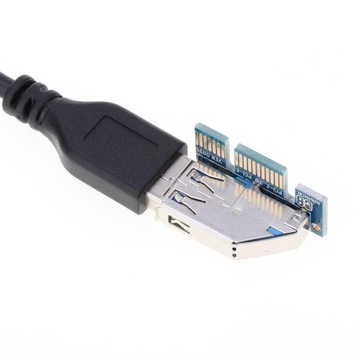 Karta rozszerzenia karty graficznej z zasilaniem PCI E X1 do X4 Kabel USB 3.0