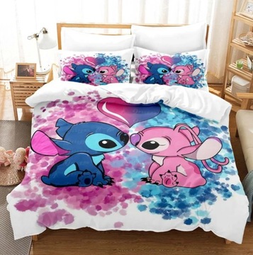 KRESKÓWKA STITCH ANIME WZÓR ZESTAW POŚCIELI POSZEWKA DLA DZIECI