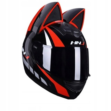 KASK MOTOCYKLOWY KOBIECY USZY Z SZYBKĄ ROZ S