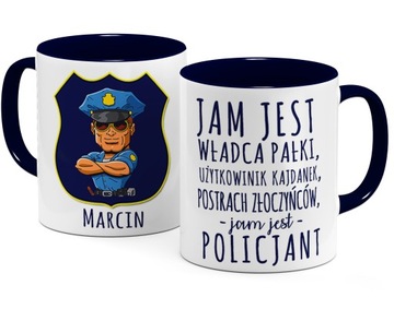 KUBEK Z IMIENIEM DLA POLICJANTA POLICJANTKI