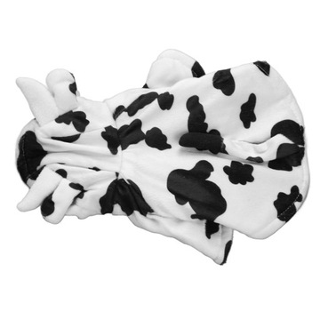 Толстовка для собак, удобная и теплая зимняя куртка с модным коровьим узором.