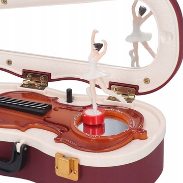 Музыкальная шкатулка для скрипки, маленькая, классическая, элегантная.