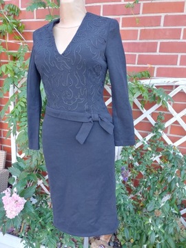 Elvi Couture sukienka wełna bretro vintage 38