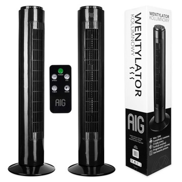 WENTYLATOR KOLUMNOWY DUŻY WIATRAK PODGŁOGOWY NA PILOTA TIMER OSCYLACJA LED