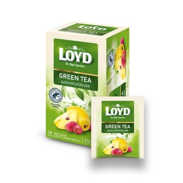Herbata LOYD Zielona pigwą z opuncją 20 szt