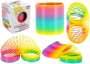 SPRĘŻYNKA TĘCZOWA MAGICZNA KOLOROWA SPRĘŻYNA GRA