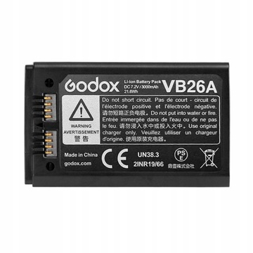 Godox VB26 литий-ионный аккумулятор постоянного тока 7,2 В 2600 мА