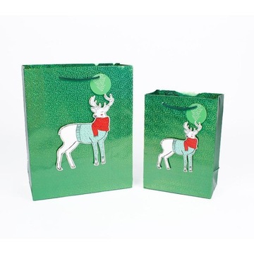 Подарочные пакеты с рождественскими оленями