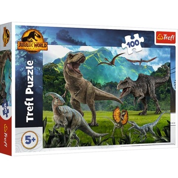 PUZZLE 100 UKŁADANKA JURASSIC WORLD DINOZAURY PARK JURAJSKI 5+ TREFL