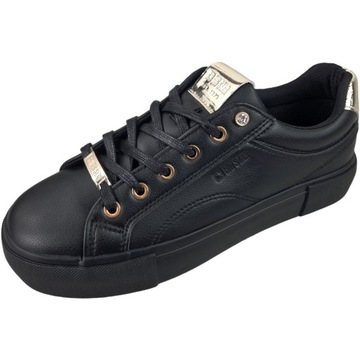 sneakersy Damskie Big Star buty sportowe Czarne Złote trampki NN274209 36