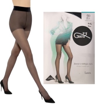 Колготки Gatta Laura 20 den lycra 4-L черные