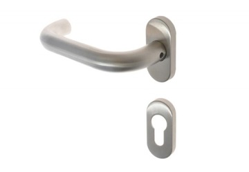 Klamka DORMA PURE lewa ppoż okrągła wkładka INOX