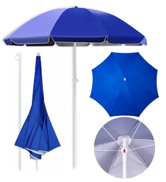 Parasol UV Plażowy Składany XL Ogrodowy 180cm 1,8M