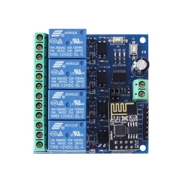 Часть релейного модуля WIFI ESP8266 и ESP-01 постоянного тока 12 В