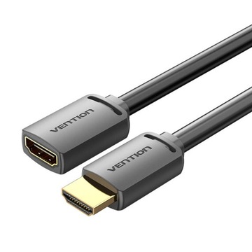 VENTION KABEL PRZEWÓD PRZEDŁUŻACZ HDMI DO HDMI 2.0 UHD 4K 60HZ HDR 3D 0,5M