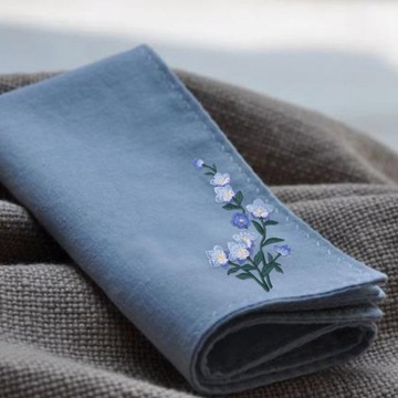 Наклейка из ткани с вышивкой нарциссов «сделай сам», декоративная аппликация HT