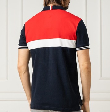 Koszulka polo TOMMY HILFIGER Logo Flaga Bawełna