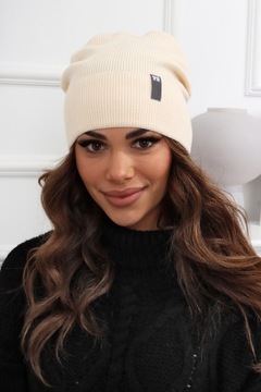 CZAPKA DAMSKA ZIMOWA CIEPŁA SPORTOWA BEANIE MODNA WYGODNA KOLORY 2746