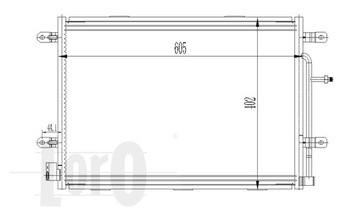003-016-0015 CHLADIČ KLIMA AUDI A4 1.6-2.0 04-