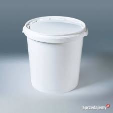 Ведро с крышкой 1л, сертифицированное ведро, емкость 1,2л, БЕЛОЕ